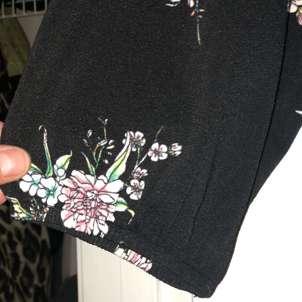 Black Dress w/ floral print H&M